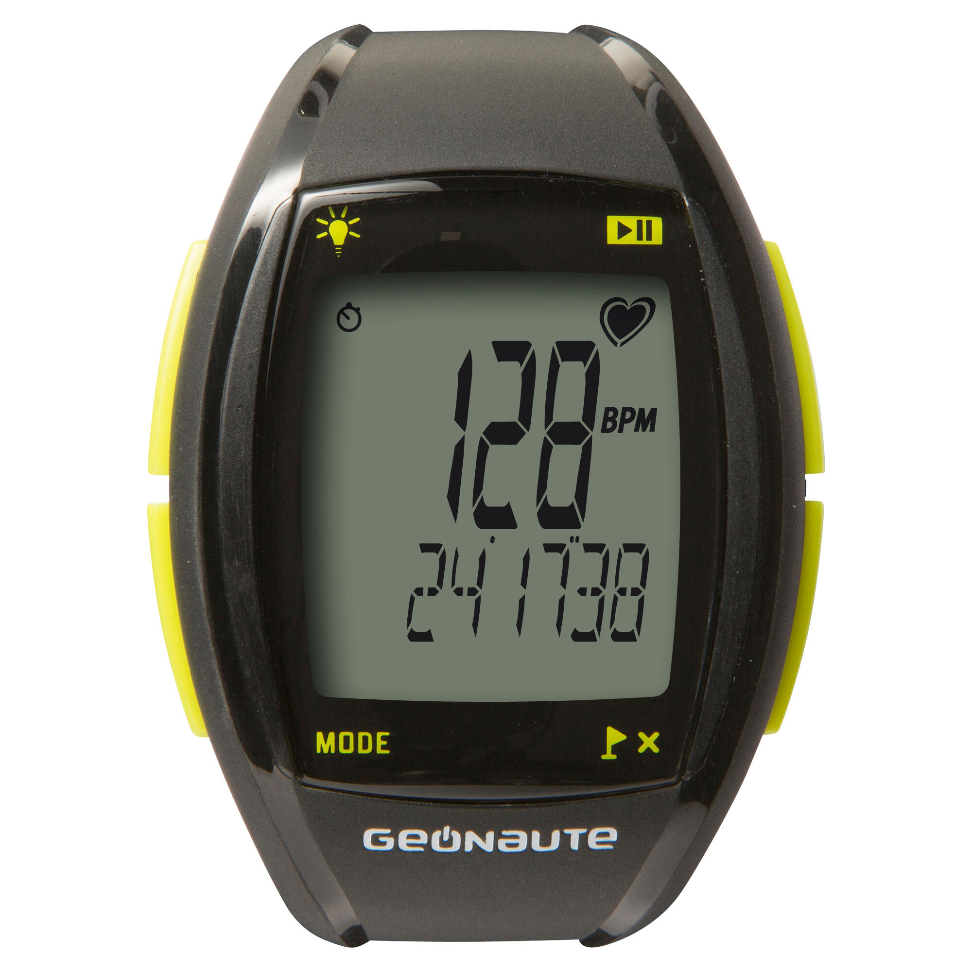 ONrhythm 410 Heart Rate Monitor Watch and Coded Chest Strap - yellow 3/12