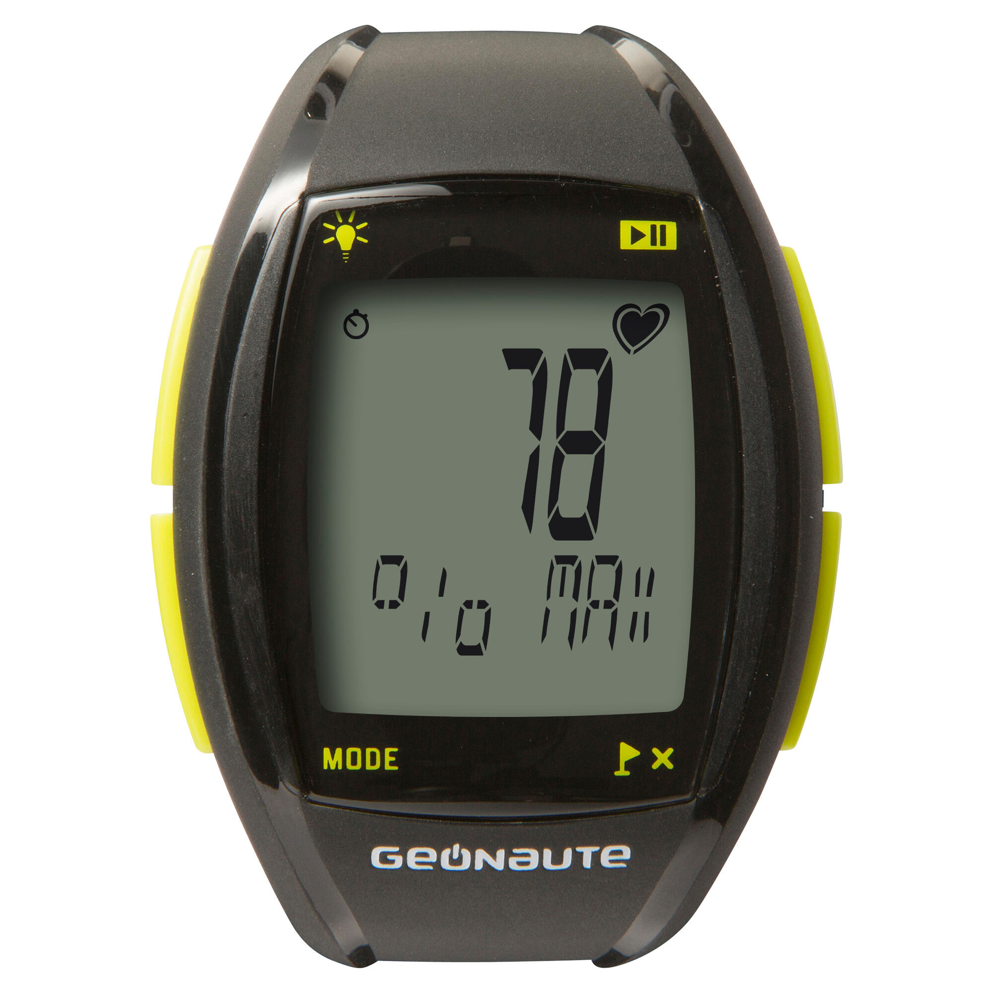 ONrhythm 410 Heart Rate Monitor Watch and Coded Chest Strap - yellow 4/12