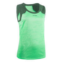 MAILLOT SANS MANCHES de rugby singlet R500 sans manche femme vert