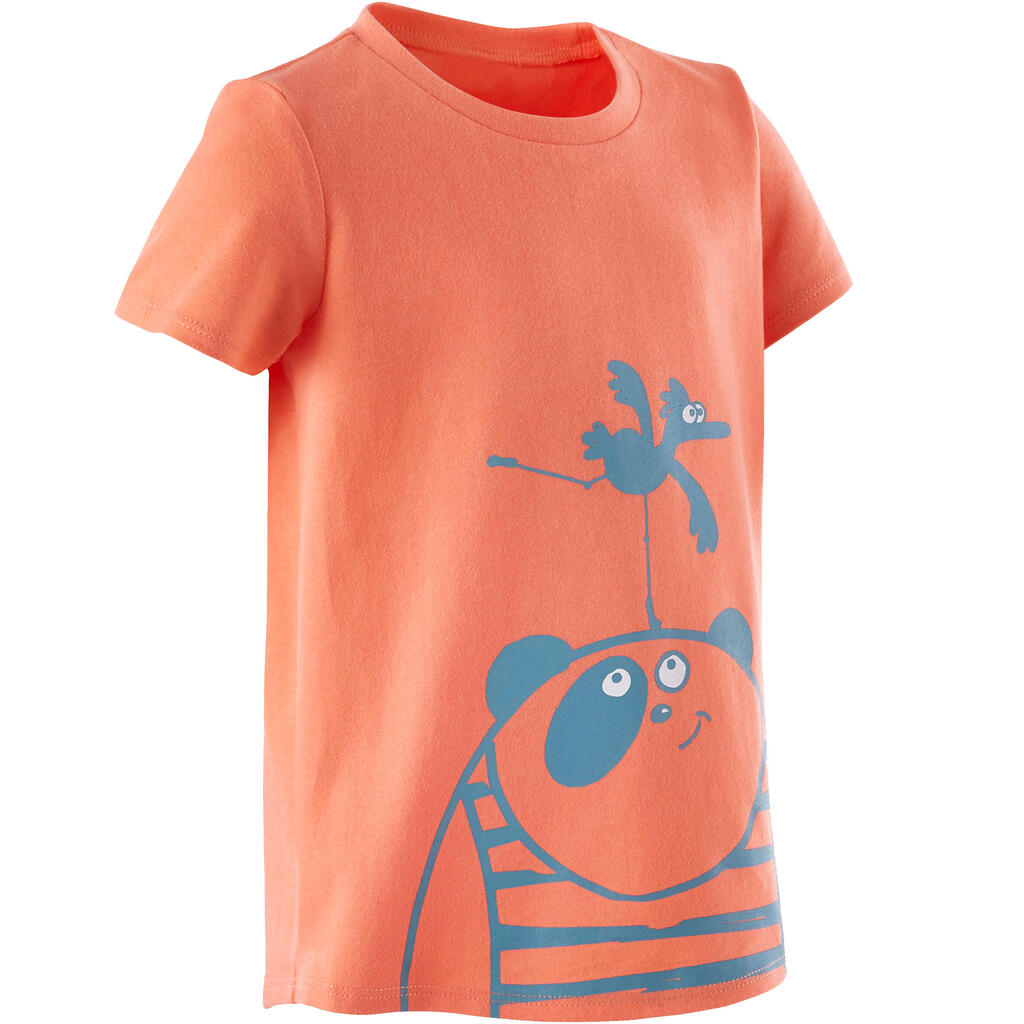 Kids' Basic Cotton T-Shirt - Brown