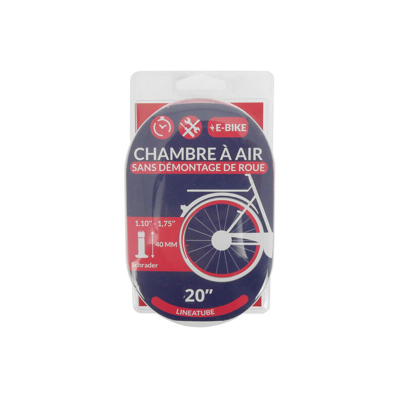 CHAMBRE A AIR LINEAIRE 20x1,10-1,75 VALVE SCHRADER