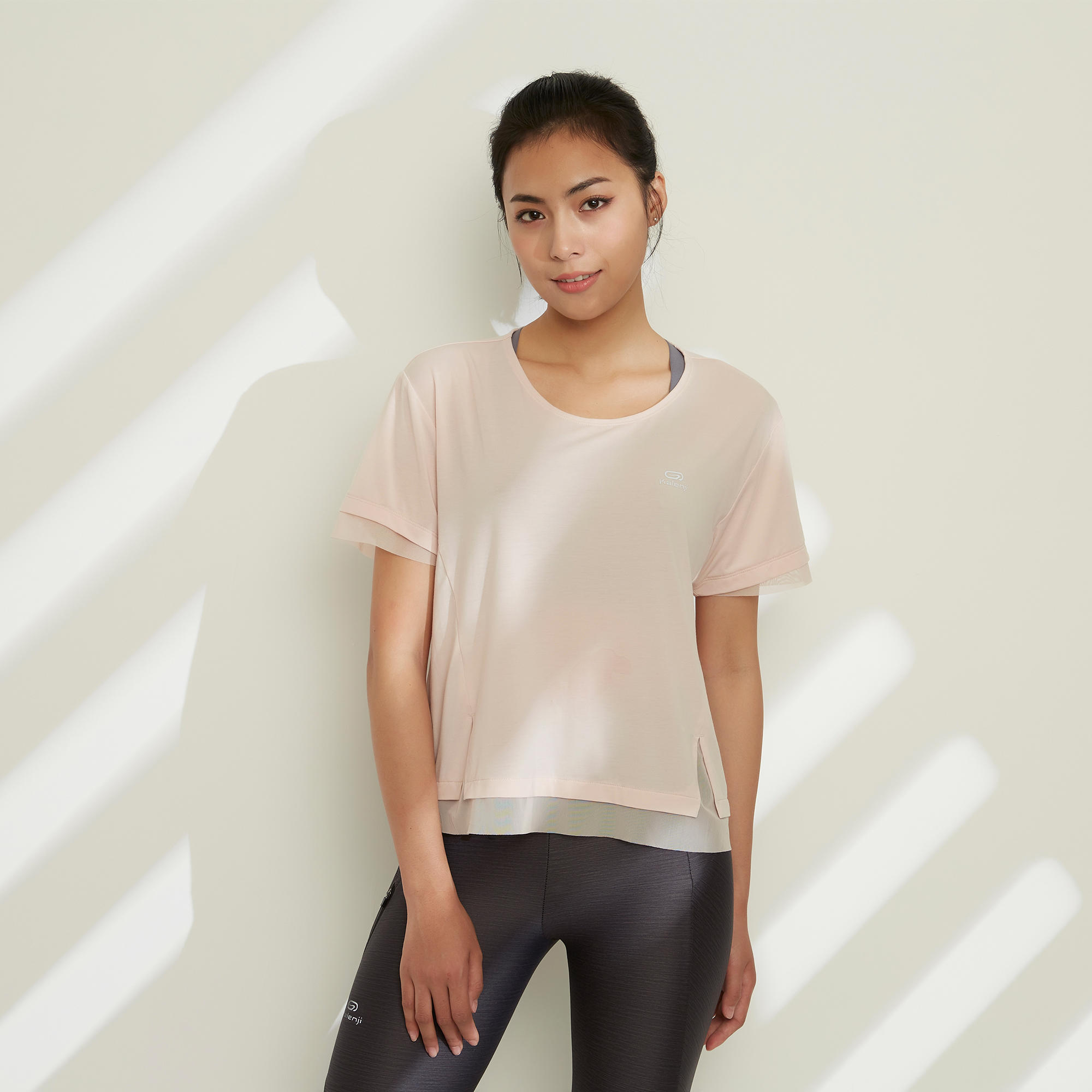 Feel Women's Running Breathable Short-Sleeved T-shirt - pink 24/56