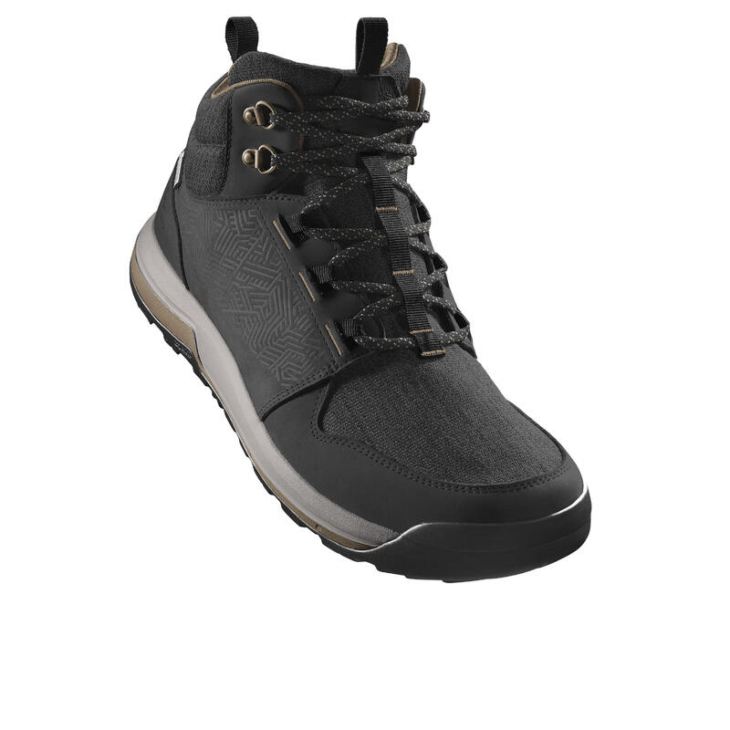 Scarpe trekking uomo NH500 MID WP grigie