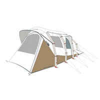 Inflatable Camping Tent - Air Seconds 6.3 F&B - 6 People - 3 Bedrooms