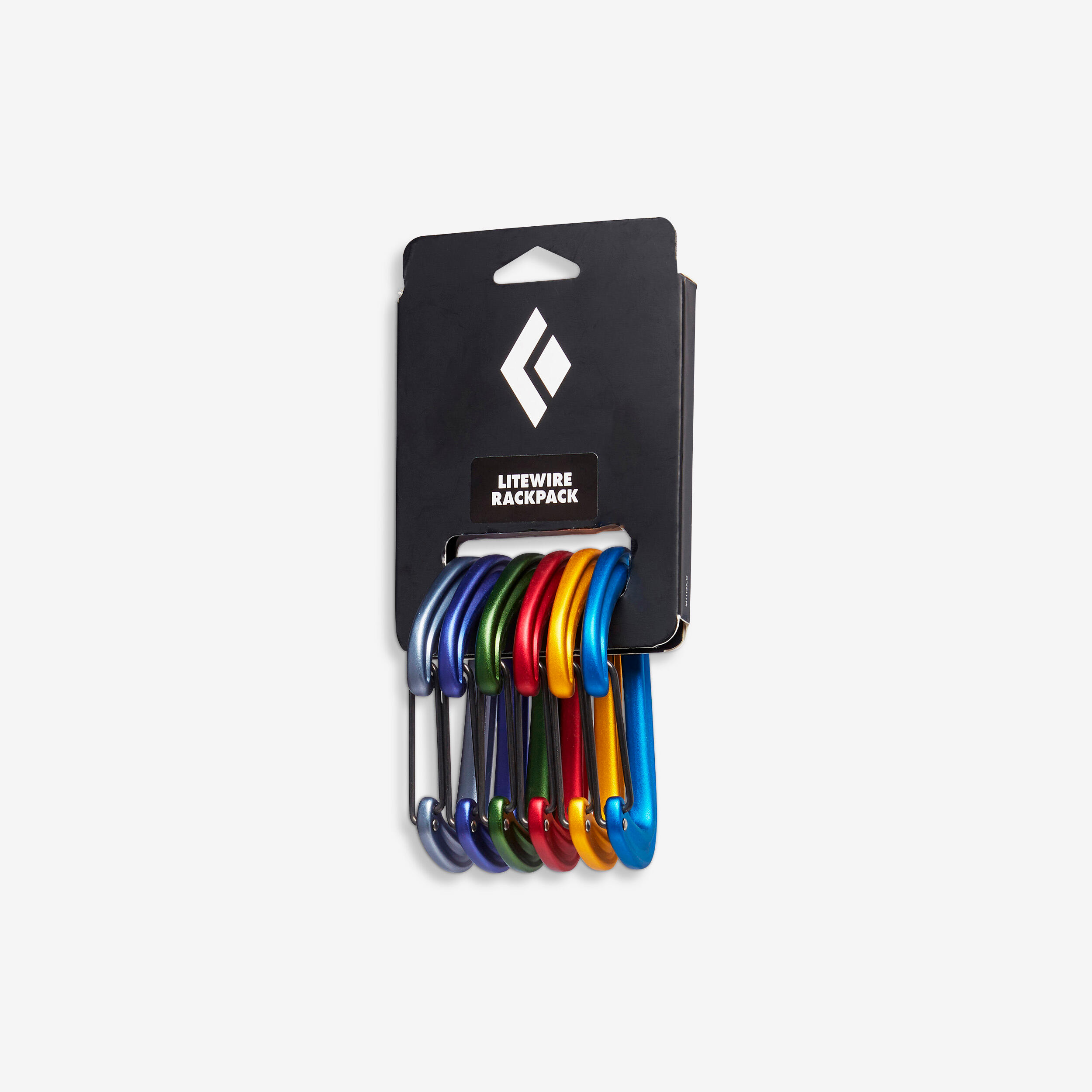 Conjunto de 6 mosquetões para a escalada e alpinismo - litewire rackpack