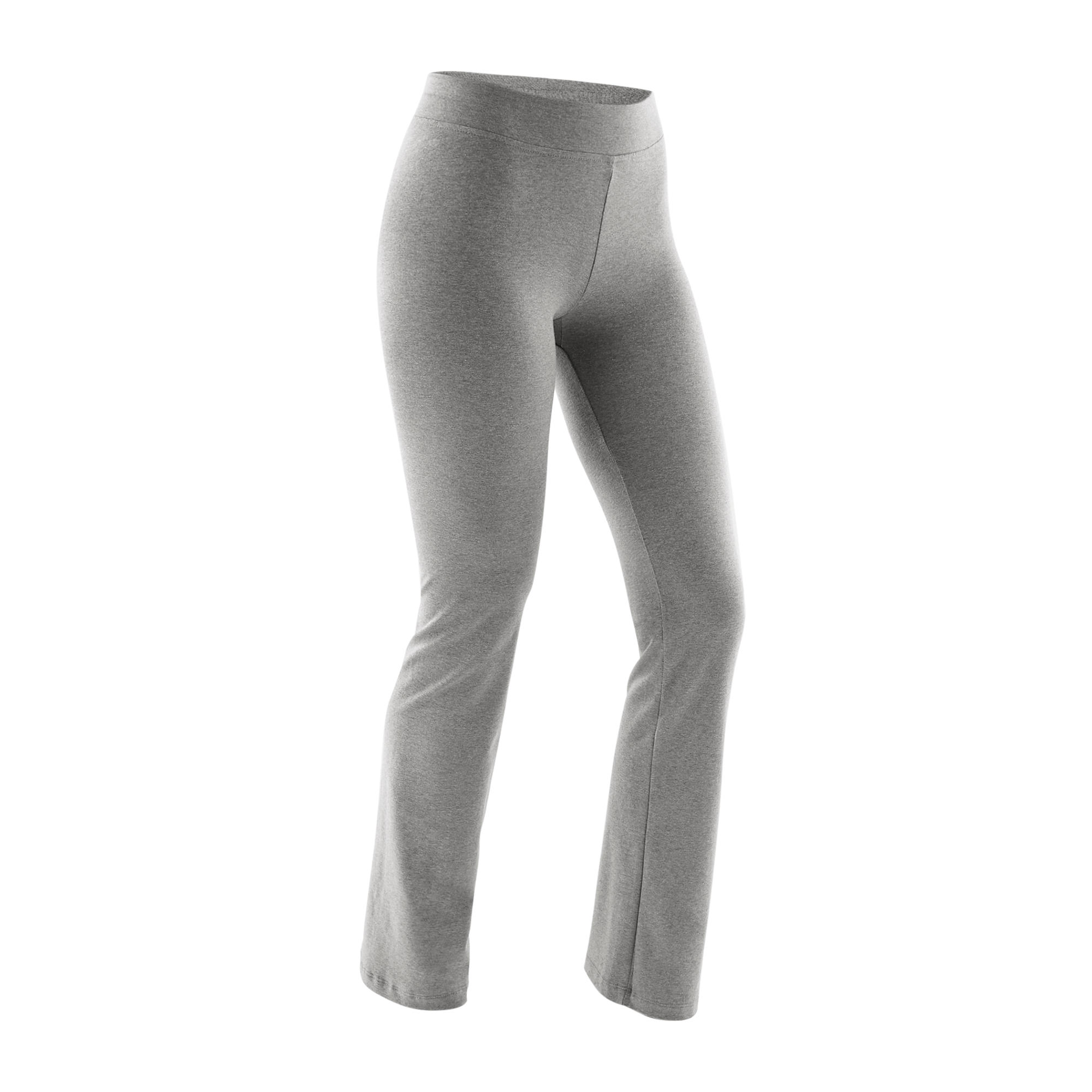 Straight-Cut Cotton Fitness Leggings 