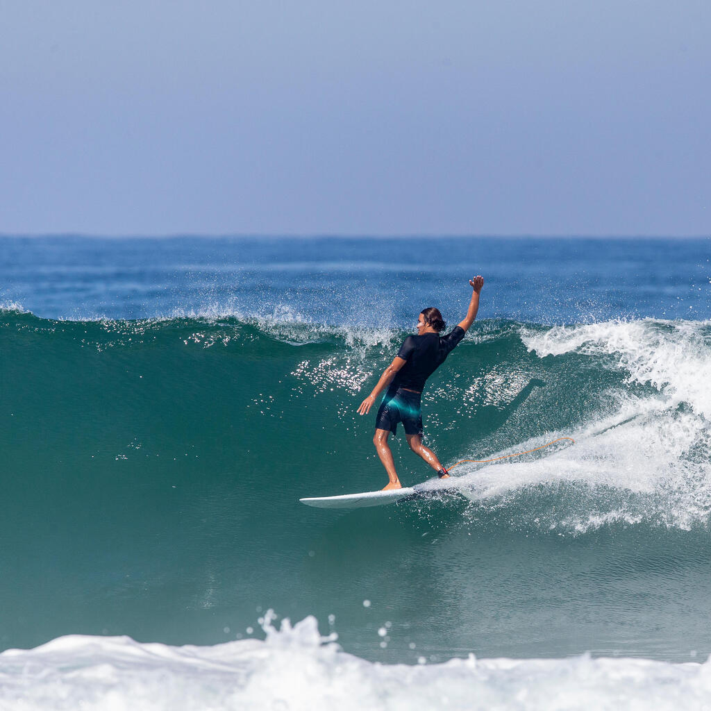 Lange Boardshorts Surfen 900 Obscur Wave blau