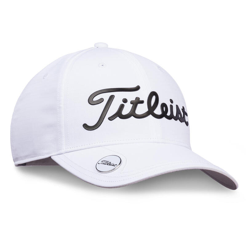 Cappellino golf adulto bianco-nero