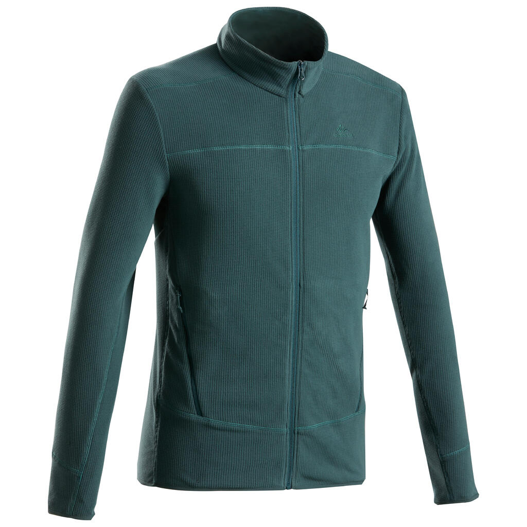 Men's walking fleece - dusty green