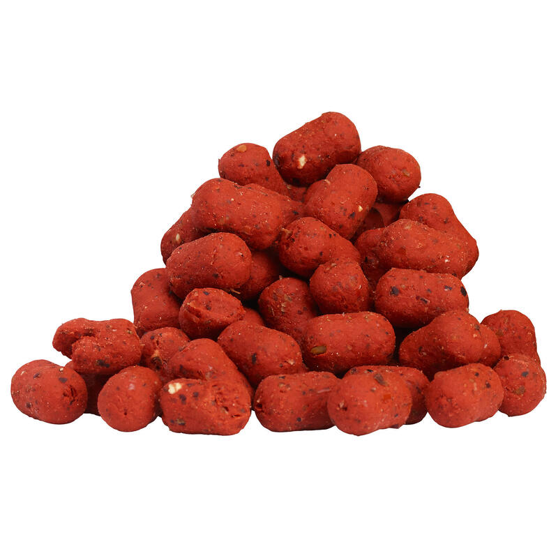 Návnada na rybolov na feeder mikro boilies + dumbells 60 g Jahoda