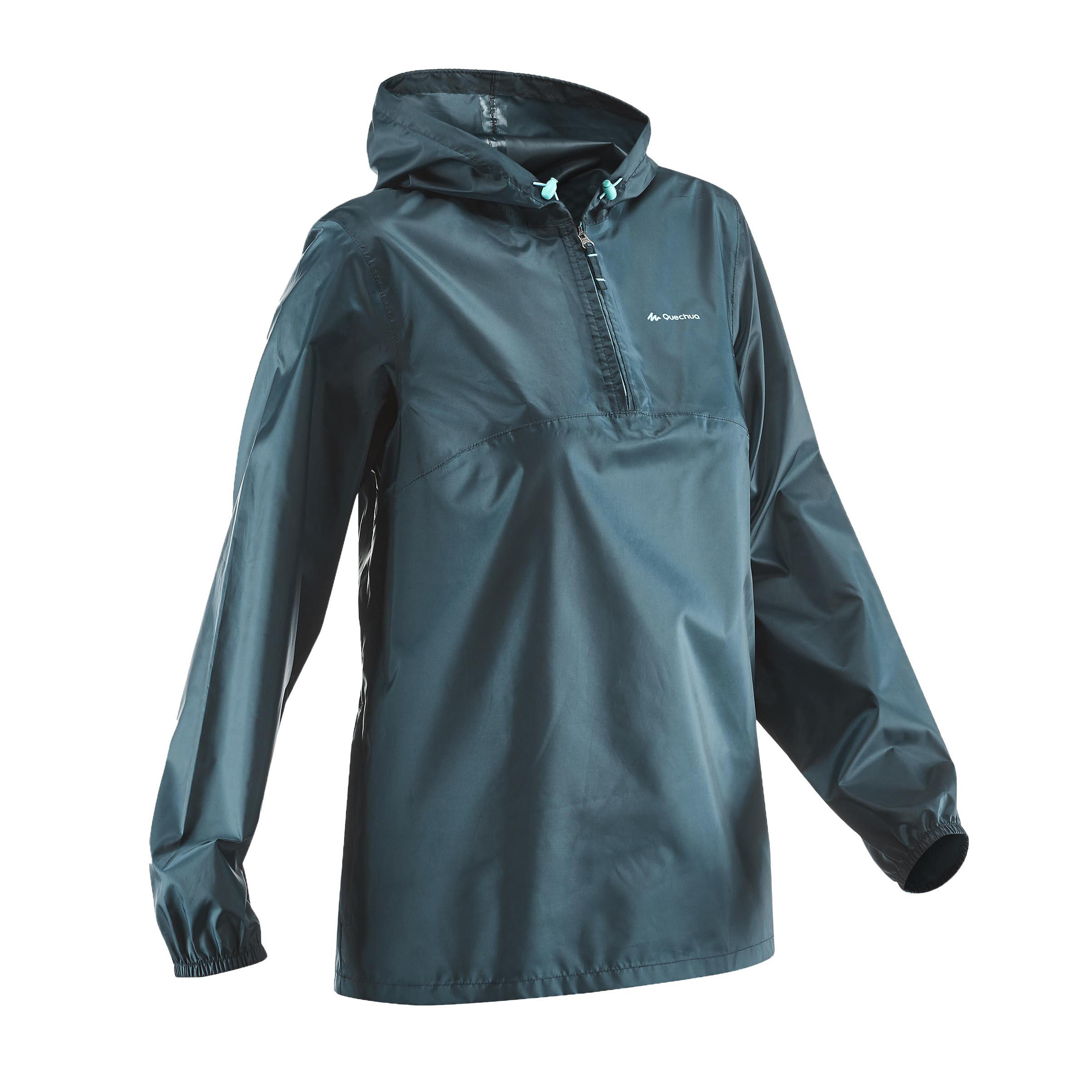 Manteau de randonnée à demi-glissière femme – Raincut - QUECHUA