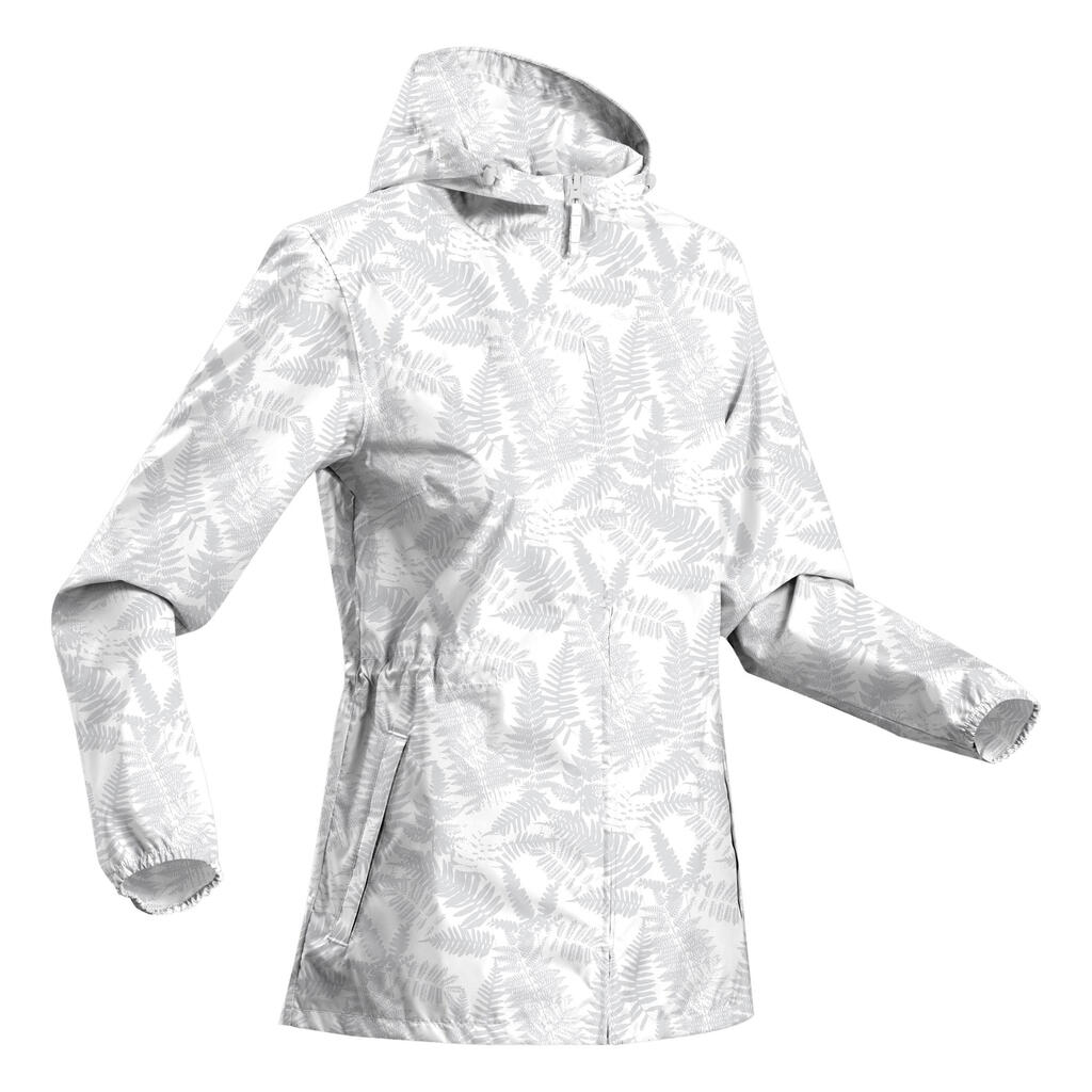 Veste coupe vent et déperlante de randonnée - Raincut Full Zip - Femme