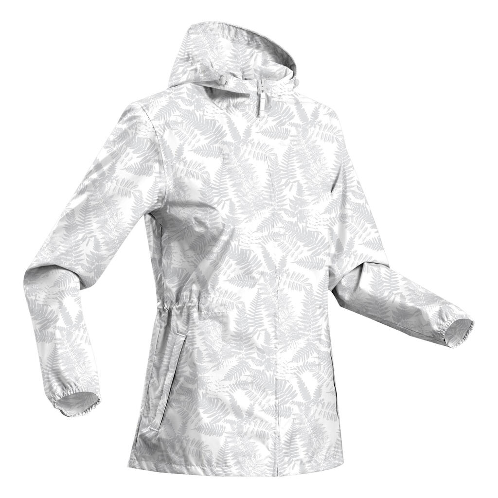 Sieviešu vēju un ūdeni atgrūdoša pārgājienu jaka “Raincut Zip”