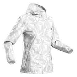 NH100 Raincut Zip Women's Waterproof Country Walking Rain Jacket - White