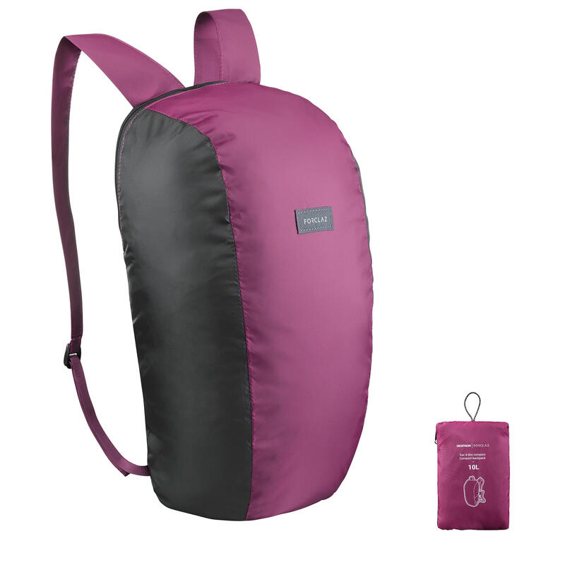 Outdoor Katlanabilir Sırt Çantası - 10 L - Siyah - Travel 100