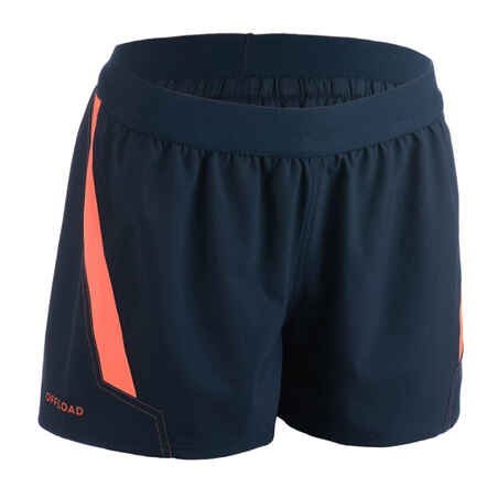 Pantaloneta de rugby para mujer Offload R500 azul