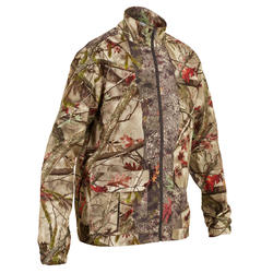 Chaqueta Caza Solognac 100 Hombre Silenciosa Camuflaje Bosque Transpirable