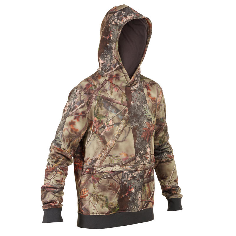 Sweat capuche chasse Silencieux camouflage 500