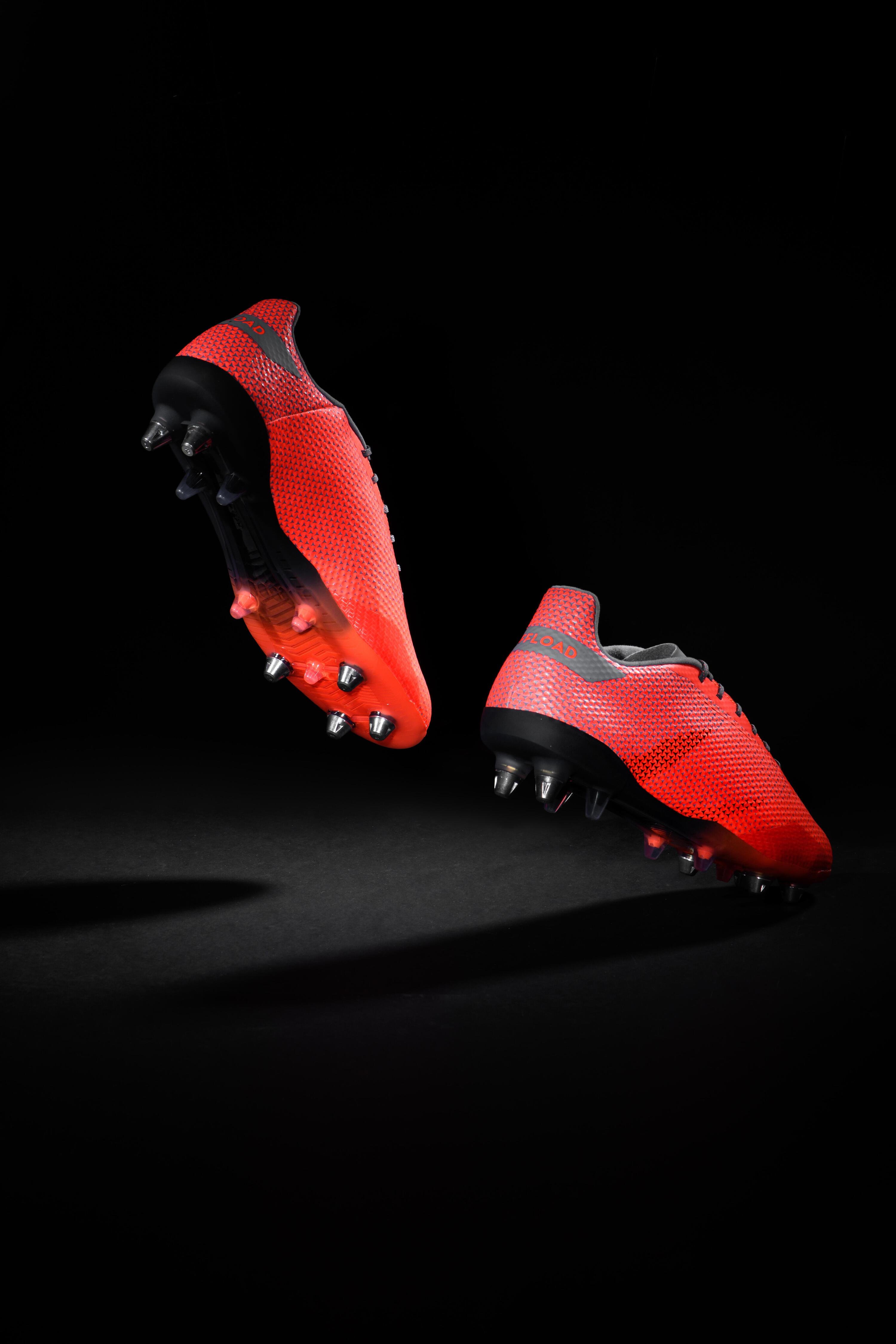 Adult Soft Ground Screw-In Rugby Boots Score R900 SG - Orange 3/16