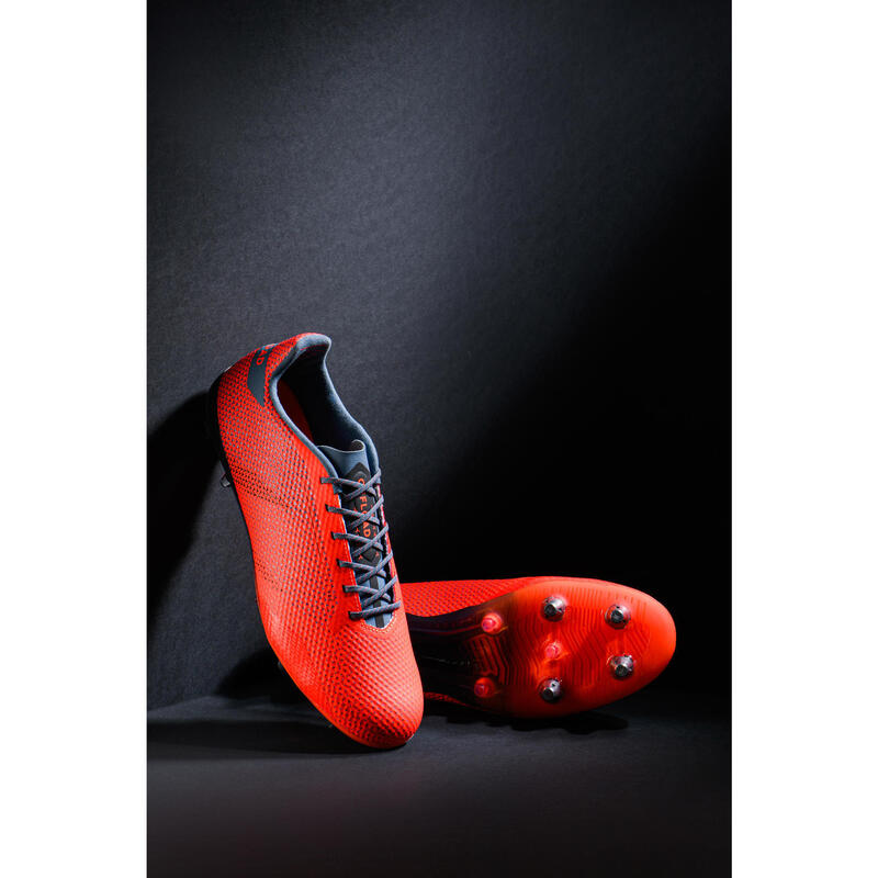 Botas de Rugby Offload Score R900 SG Adulto Naranja