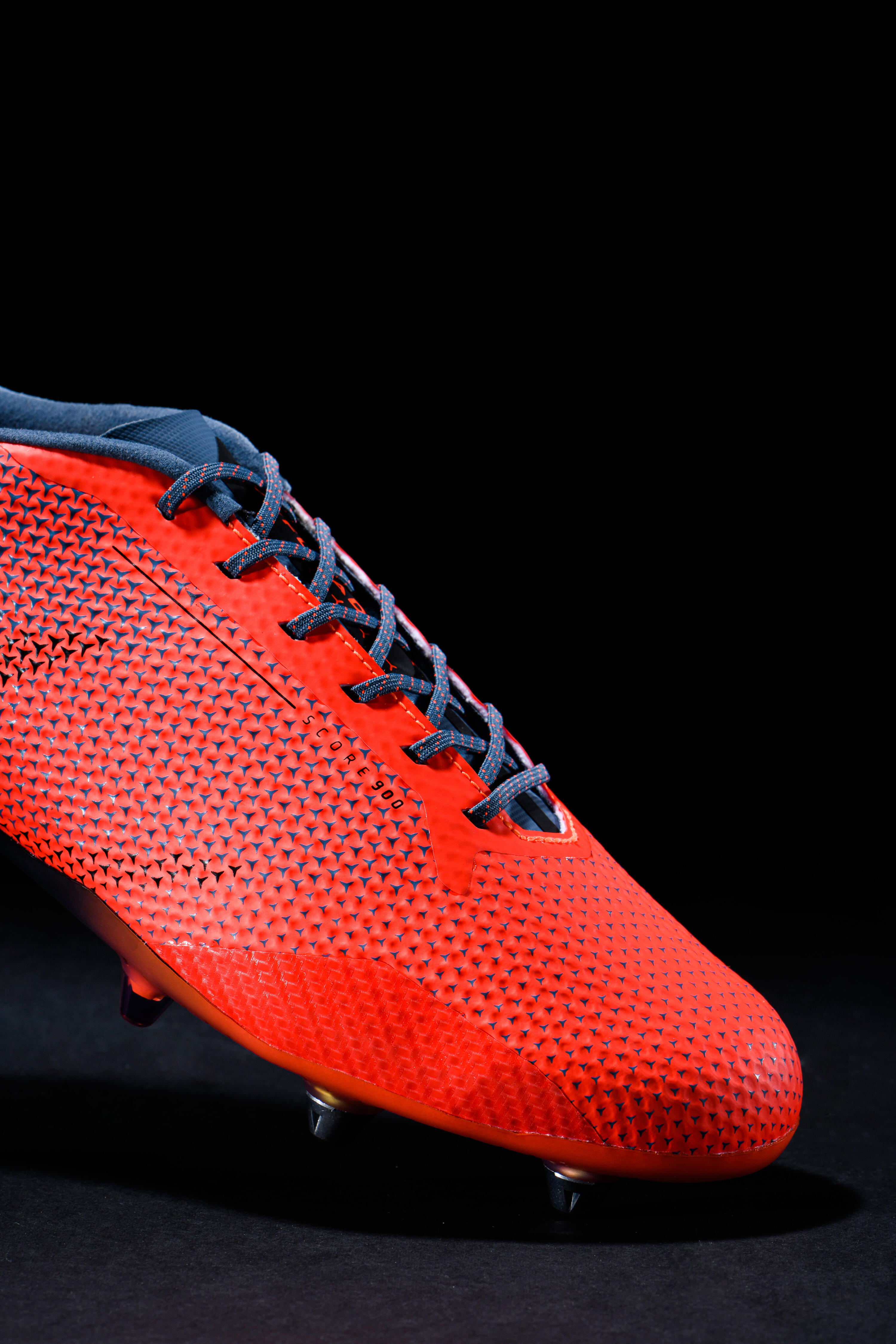 Adult Soft Ground Screw-In Rugby Boots Score R900 SG - Orange 8/16