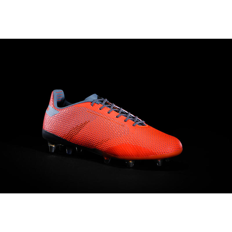 Botas de Rugby Offload Score R900 SG Adulto Naranja