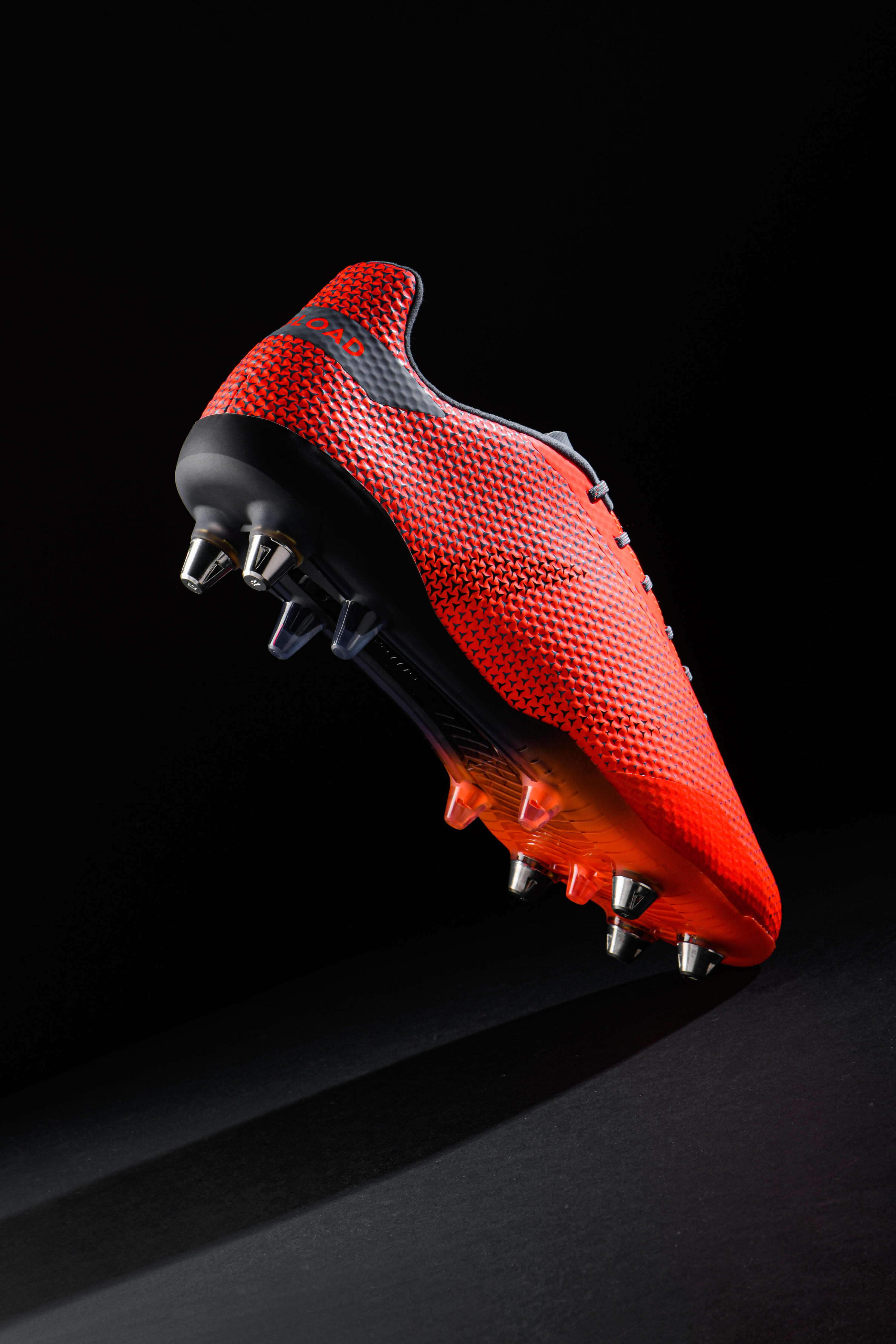 Adult Soft Ground Screw-In Rugby Boots Score R900 SG - Orange 4/15