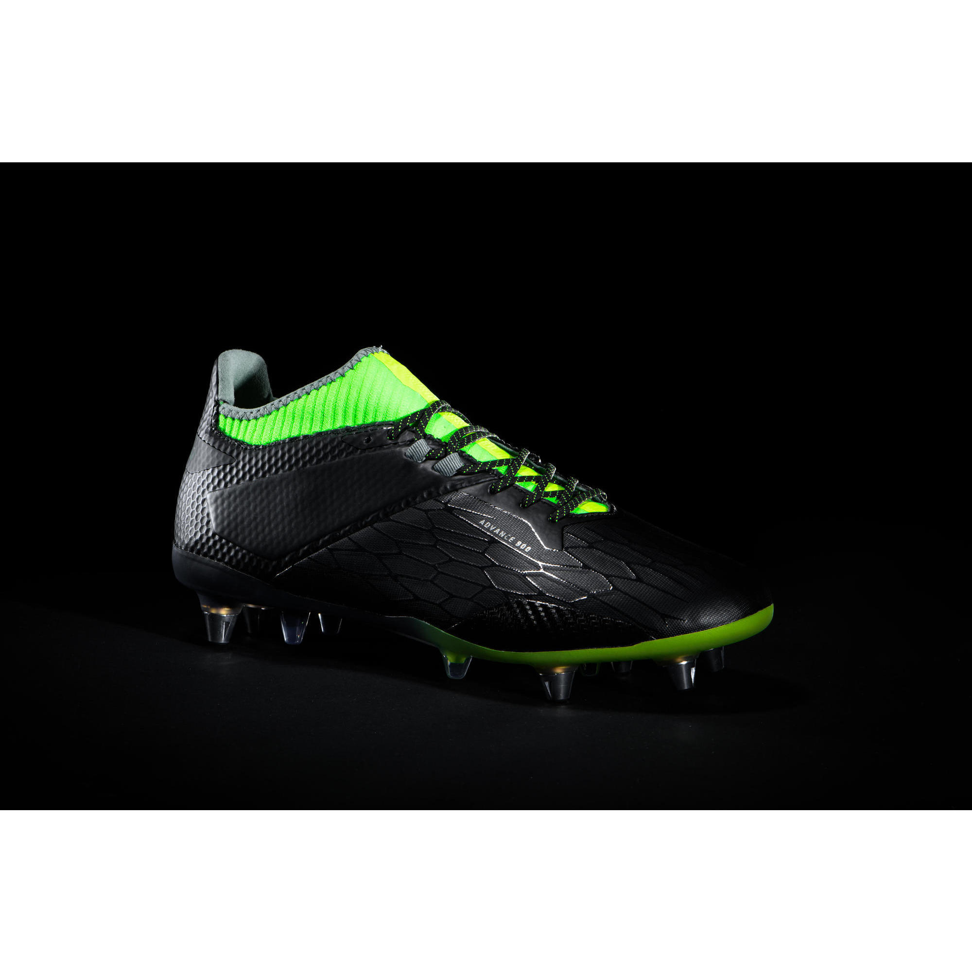 Uomo Scarpe da rugby avvitate - ADVANCE R900 HYBRID nero giallo