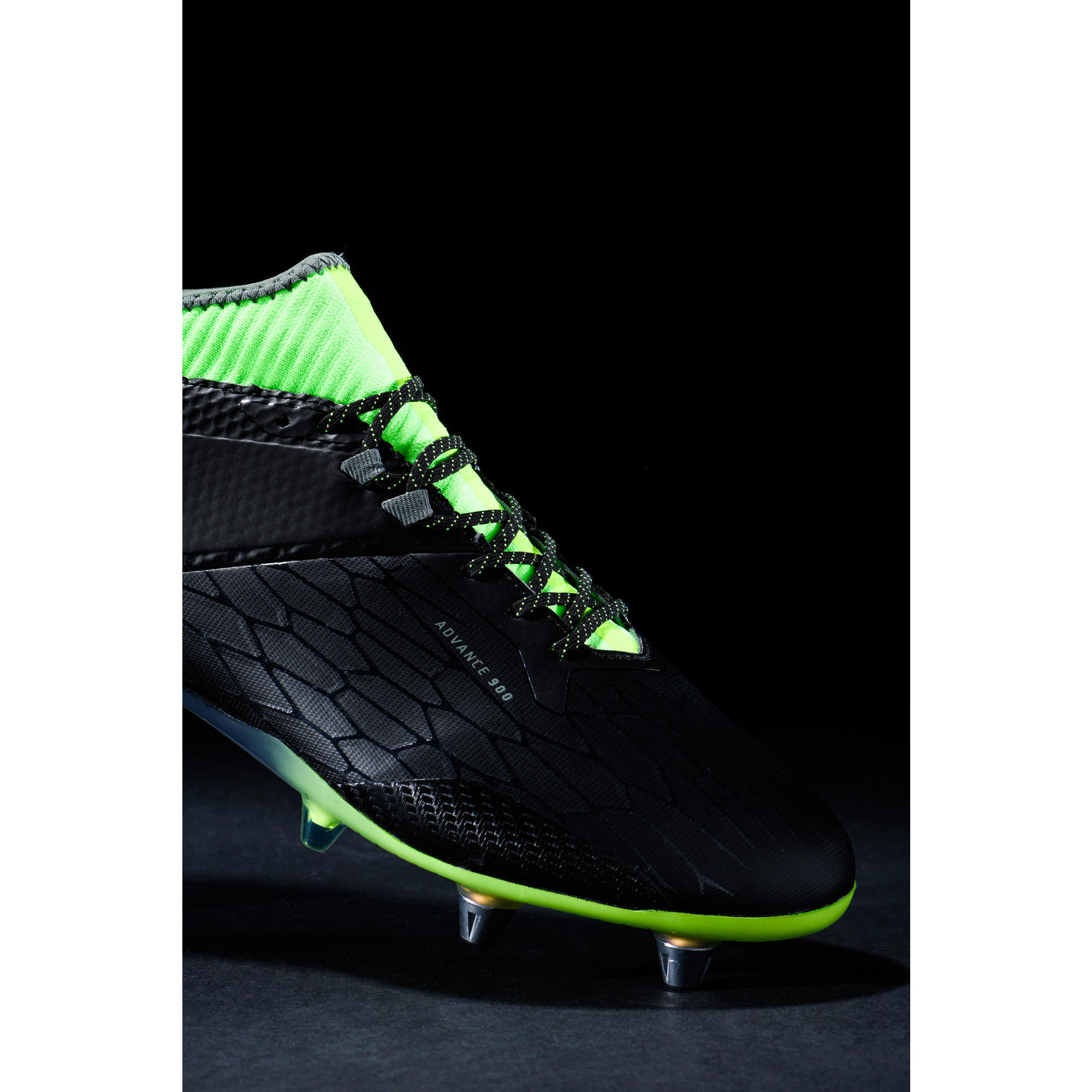 Uomo Scarpe da rugby avvitate - ADVANCE R900 HYBRID nero giallo