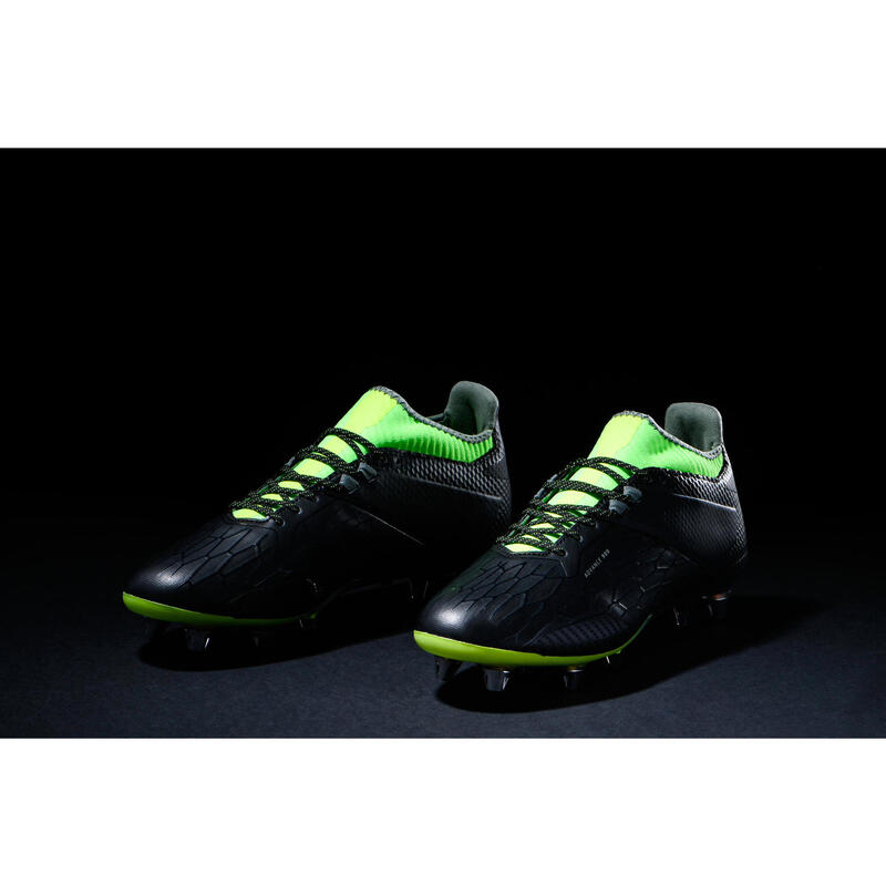 Rugbyschuhe Stollen Hybrid Advance R900 SG Herren schwarz/gelb