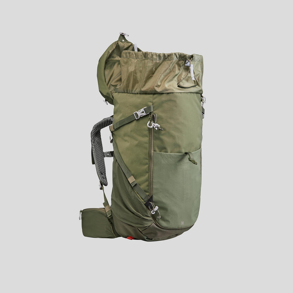 Wanderrucksack Bergwandern MH500 30 Liter khaki