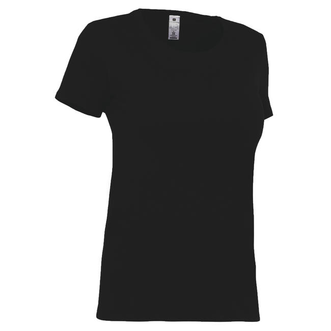 Women's Gym T-Shirt Regular Fit Sportee 100 - Black