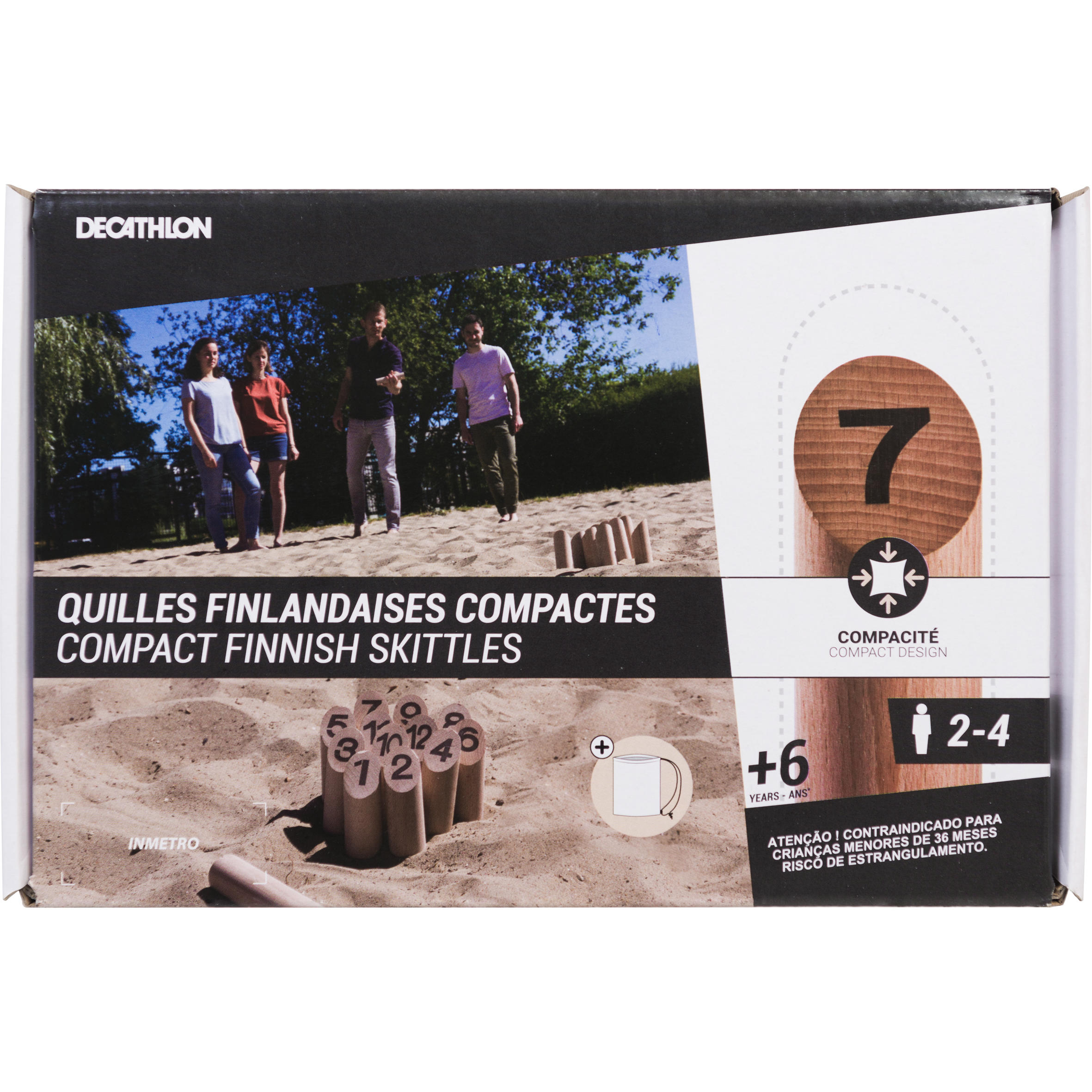 Jeu de quilles finlandaises compactes - DECATHLON