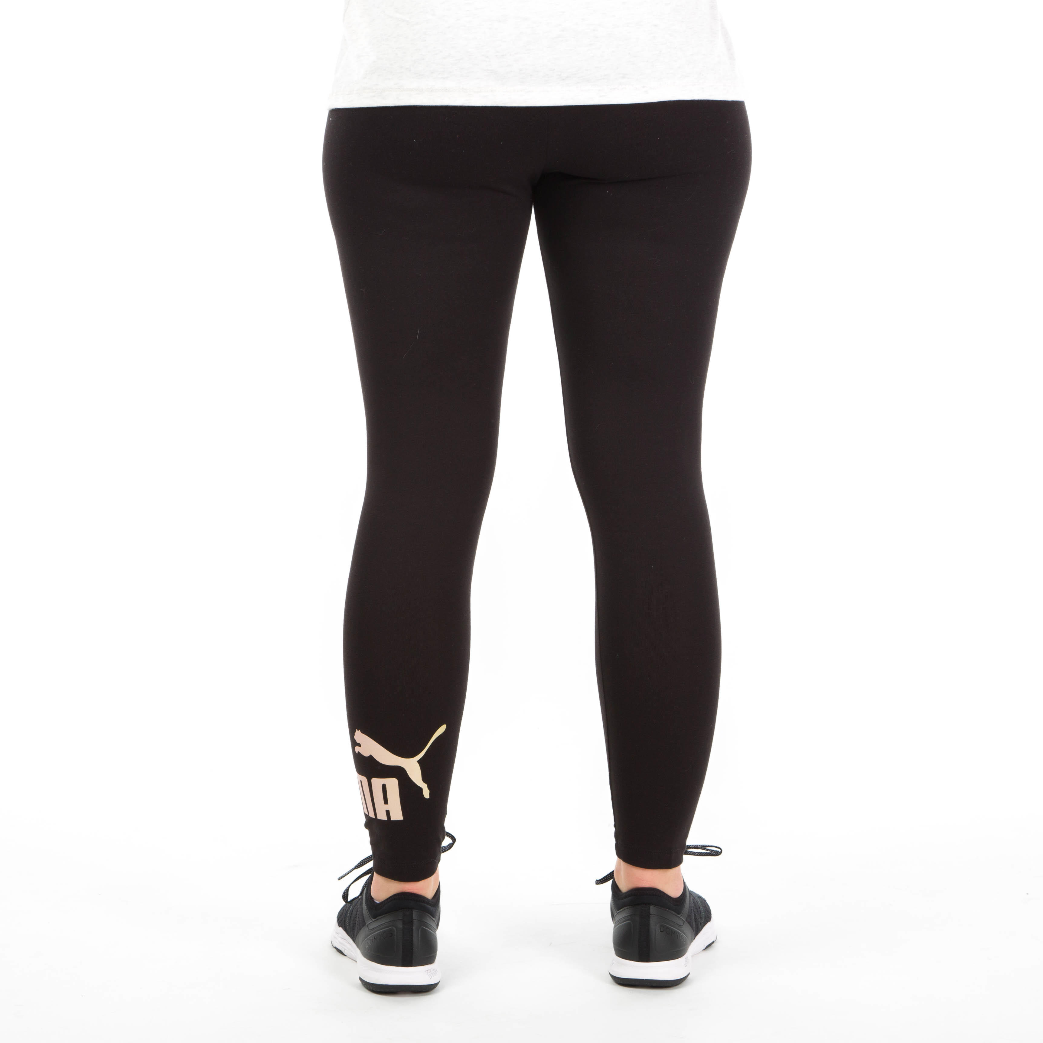 legging puma noir et or