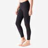 Women's Cotton Gym 7/8 Legging 500 - Black