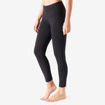 Domyos Sportbroek voor pilates en lichte gym dames Fit+500 slim fit 7/8