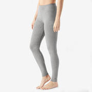 Women Cotton Gym Legging 500 - Grey