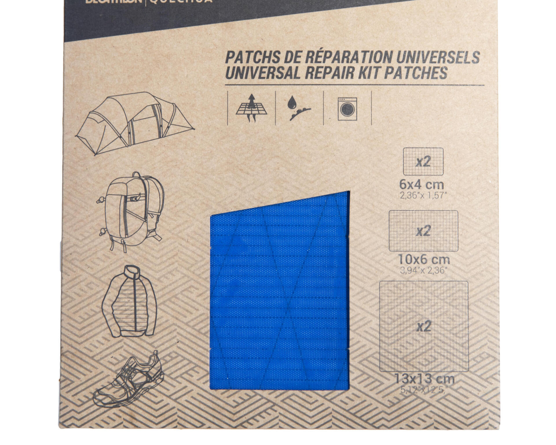 Universal repair kit patches