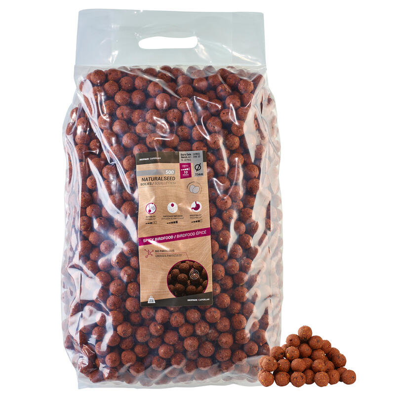 NATURALSEED 20mm 10kg Spicy carp fishing boilies