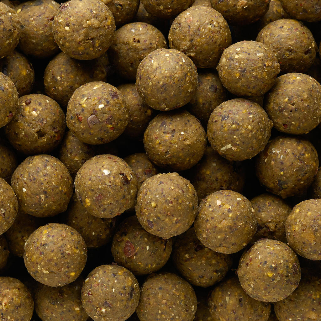 „Naturalseed“ 20 mm, 2 kg, vėžiagyvių ir juodųjų pipirų skonio boiliai karpių žvejybai