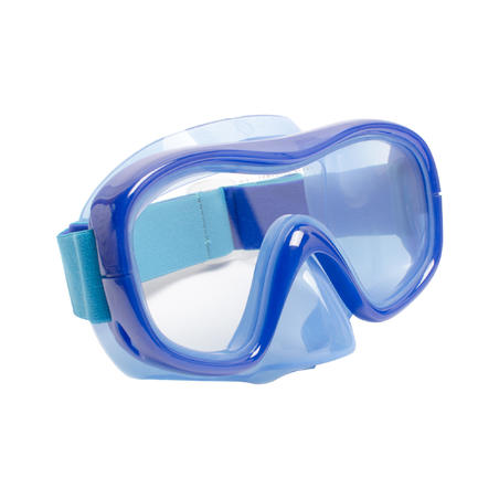 Komplet za ronjenje 100 Drytop maska i disaljka za odrasle - plavi