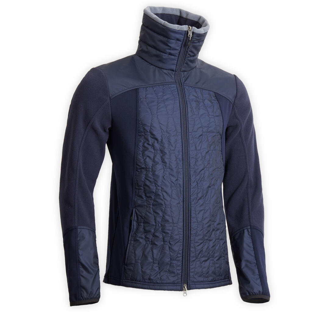 Men's horse riding fleece 500 - navy