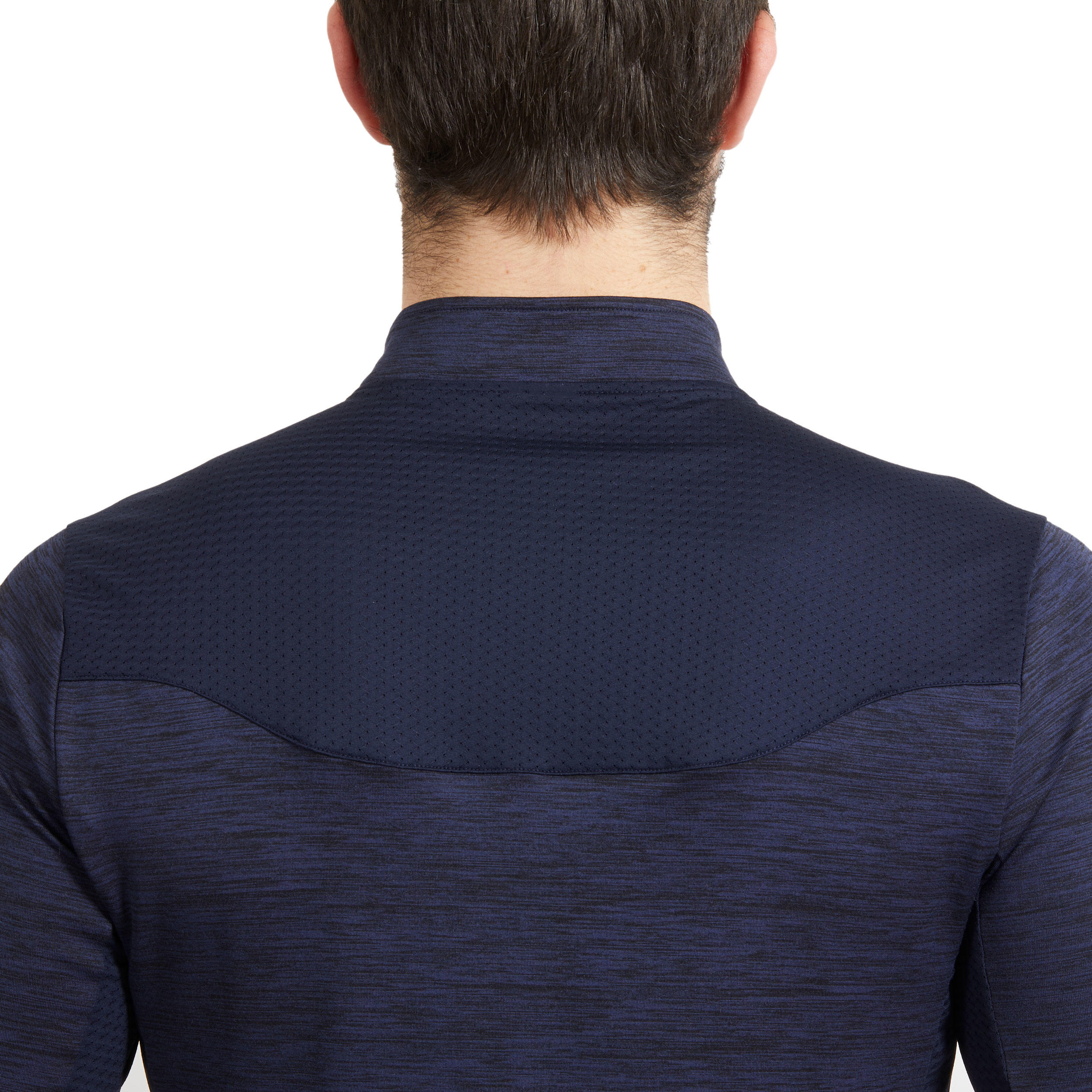 Men's Horse Riding Long-Sleeved Warm Polo Shirt 500 - Navy 6/8