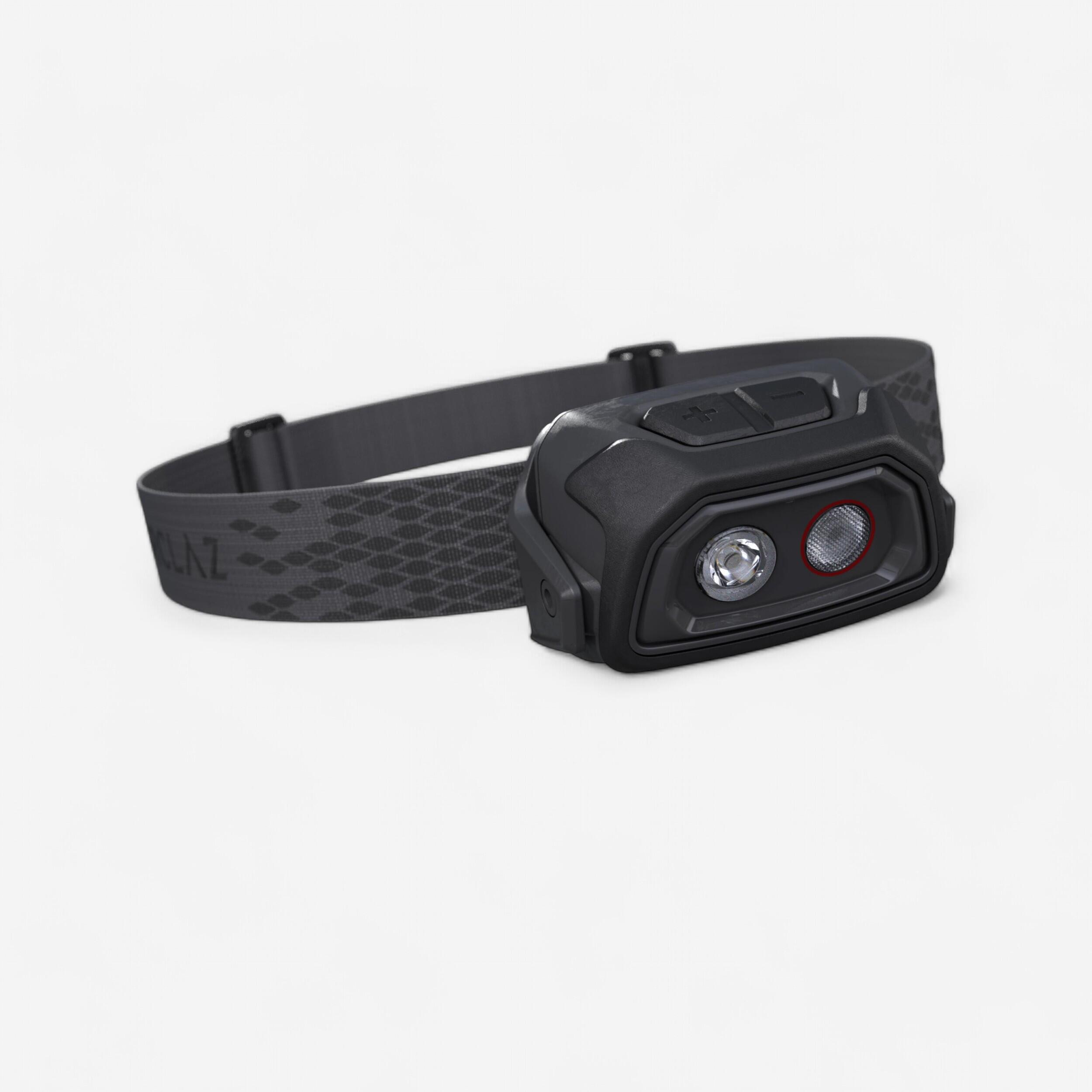 USB Rechargeable Headlamp - HL 500 Black - FORCLAZ