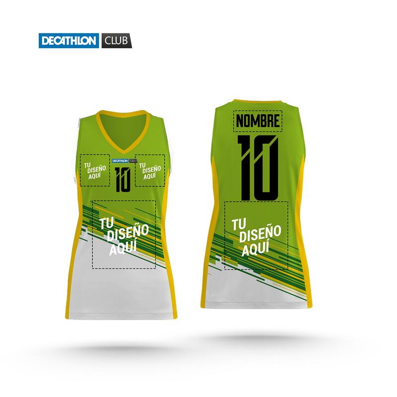 CAMISETA BALONCESTO SIN MANGAS MUJER PERSONALIZADA MODELO PRO