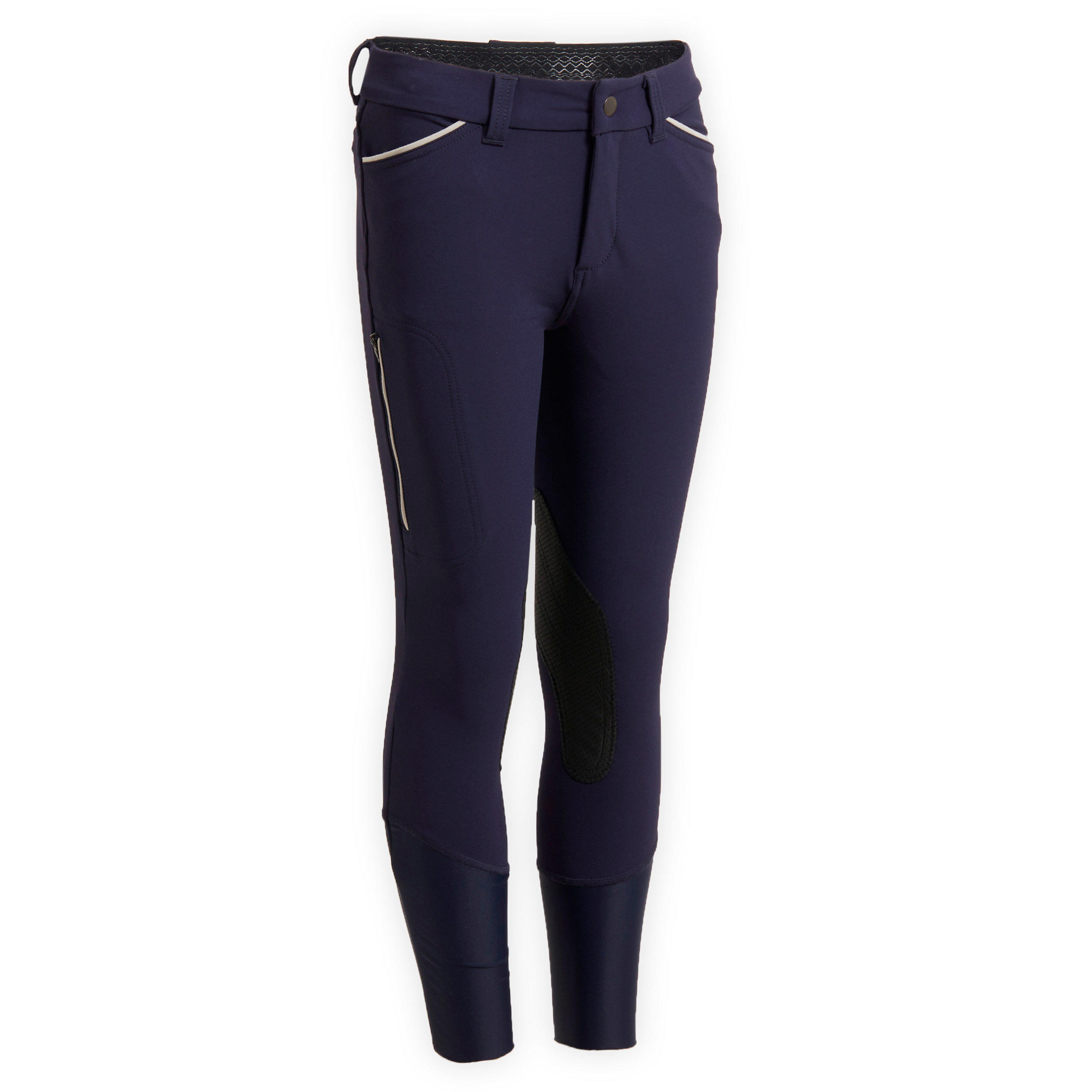 Pantalon quitation enfant BR 500 bleu marine Decathlon Cote d