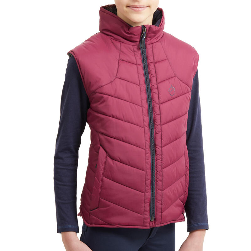 Gilet chaud sans manches ?�quitation enfant 500 WARM Fouganza | Decathlon