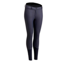 Pantaloni caldi equitazione donna KIPWARM blu