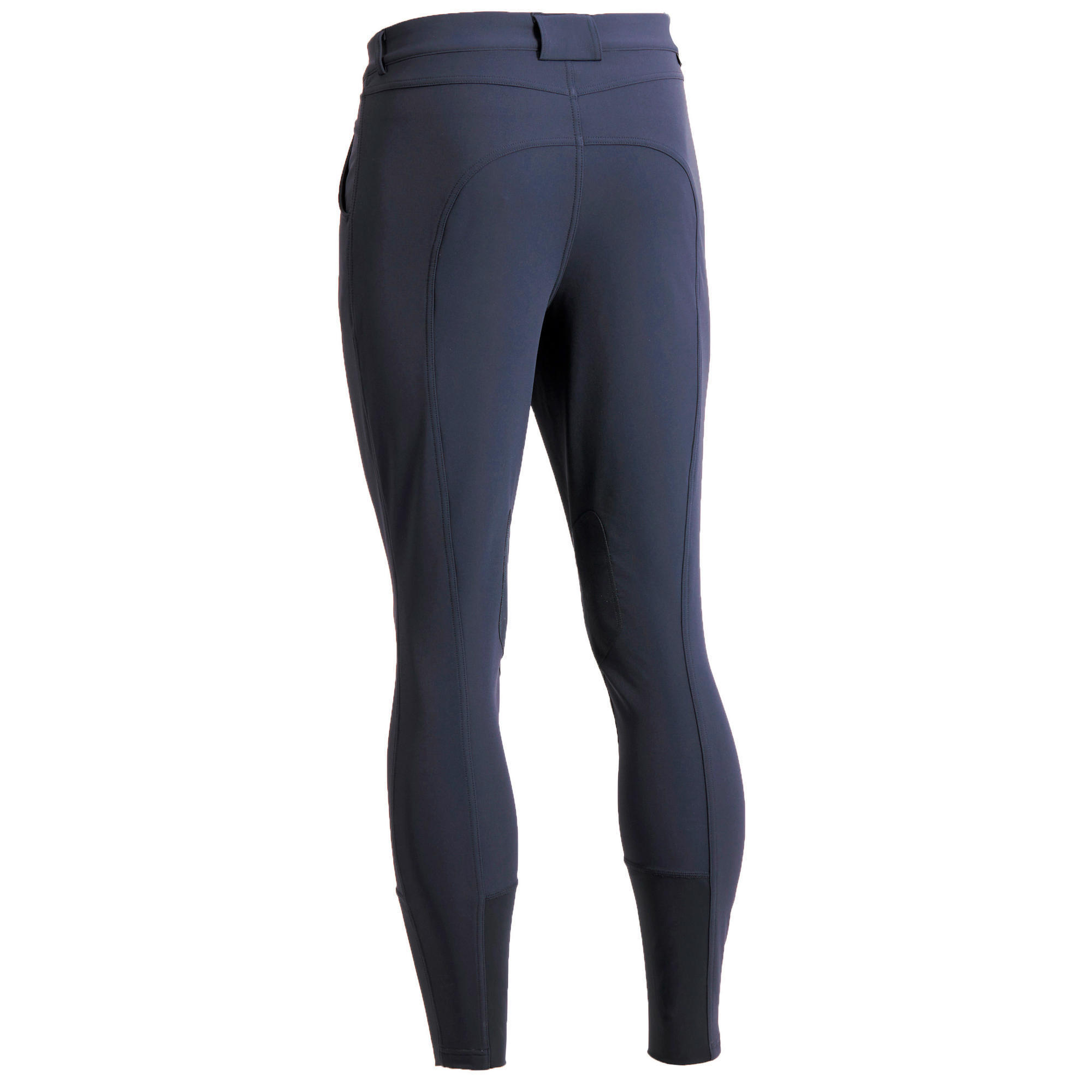 Pantaloni da equitazione da uomo grigio scuro 500