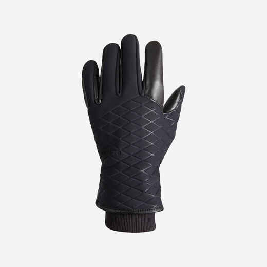 Kids' Black Waterproof Gloves